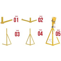 Pedestal Com Capacidade De 1000Kg Menegotti - 4