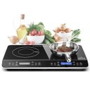 Ver imagem 1 de Duxtop Fogão de Indução Portátil com Tela Lcd, 1800w, Duplo Queimador (preto)
