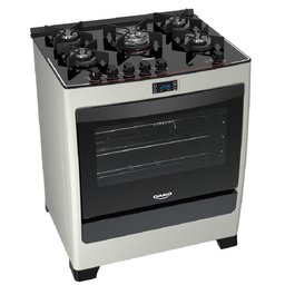 Fogão Dako 5 Bocas Supreme Timer Glass Titanium Bivolt - 1