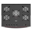 Ver imagem 2 de Fogão Dako 5 Bocas Supreme Timer Glass Titanium Bivolt