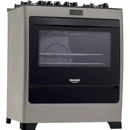 Fogão Dako 5 Bocas Supreme Timer Glass Titanium Bivolt - 8