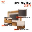 Ver imagem 2 de Home Suspenso Zenith Cinamomo Off White e Mesa de Centro Sky com Tampo de Vidro e Aparador Infinity