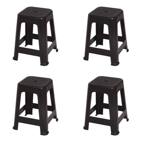 Banqueta Plástica Bela Vista Suporta até 120 Kg Mor 04 Und