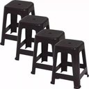 Ver imagem 3 de Banqueta Plástica Bela Vista Suporta até 120 Kg Mor 04 Und