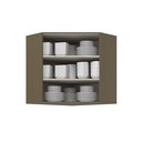 Ver imagem 3 de Armário Aéreo Canto Oblíquo 2 Portas Connect Móveis 