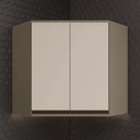 Ver imagem 1 de Armário Aéreo Canto Oblíquo 2 Portas Connect Móveis 