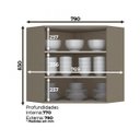 Ver imagem 4 de Armário Aéreo Canto Oblíquo 2 Portas Connect Móveis 