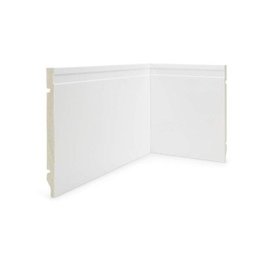 Rodapé de Poliestireno 20cm x 15mm x 2,40m Frisado NFR Rodapés - 1