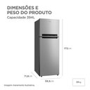 Ver imagem 4 de Geladeira Frost Free Duplex 394l Inverter Prata Midea Mdrt533evd502 - 220v