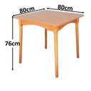 Ver imagem 2 de Jogo de Jantar Colonial Brisa Mesa 80x80cm Mel/sinamão + 04 Cadeiras Mel - Rustico Linda