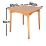 Jogo de Jantar Colonial Brisa Mesa 80x80cm Mel/sinamão + 04 Cadeiras Mel - Rustico Linda - 10