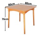 Ver imagem 2 de Jogo de Jantar Colonial Brisa Mesa 80x80cm Mel/sinamão + 04 Cadeiras Mel - Rustico Linda