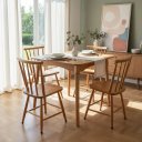 Ver imagem 1 de Jogo de Jantar Colonial Brisa Mesa 80x80cm Mel/sinamão + 04 Cadeiras Mel - Rustico Linda