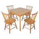 Ver imagem 6 de Jogo de Jantar Colonial Brisa Mesa 80x80cm Mel/sinamão + 04 Cadeiras Mel - Rustico Linda