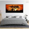Quadro Decorativo Africa Paisagens Natureza 130x60 Moldura Preta 2x2 - 5