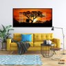 Quadro Decorativo Africa Paisagens Natureza 130x60 Moldura Preta 2x2 - 6