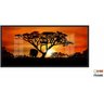 Quadro Decorativo Africa Paisagens Natureza 130x60 Moldura Preta 2x2 - 2