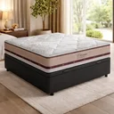 Ver imagem 2 de Cama Box Baú com Colchão de Molas Ensacadas Classic Casal 138cm