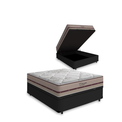 Cama Box Baú com Colchão de Molas Ensacadas Classic Casal 138cm