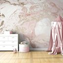 Ver imagem 2 de Papel de Parede Decoração Mural Marmorizado Rosê Gh Papel de Parede 3,0m