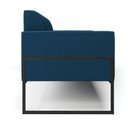 Ver imagem 5 de Sofá 2 Lugares Namoradeira Industrial Alta Preto Marisa Bouclê Azul
