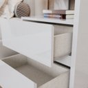 Ver imagem 4 de Mesa de Cabeceira Campeche 2 Gavetas Branco