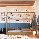Ver imagem 4 de Cama Infantil Montessoriana Casinha Aveiro Oak com Colchão D23 Incluso