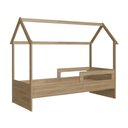 Ver mais imagens de Cama Infantil Montessoriana Casinha Aveiro Oak com Colchão D23 Incluso