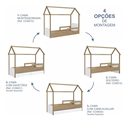 Ver imagem 7 de Cama Infantil Montessoriana Casinha Aveiro Oak com Colchão D23 Incluso