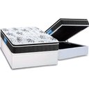 Ver imagem 1 de Cama Box Baú Casal: Colchão Anatômico Probel D40 Premium Hiper Firme Pillow Top+base White(