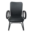 Ver imagem 2 de Cadeira para Sala de Reunião com Tela Mesh Livorno Preto