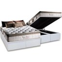 Ver imagem 1 de Cama Box Baú Queen: Colchão Molas Herval MasterPocket Ensacadas Imperatore Eco Bamboo + Base CRC