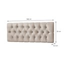 Ver imagem 2 de Cabeceira Para Cama Casal Capitonê 1,60 Estofada Suede Bege - Rede Móveis