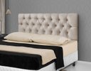Ver imagem 1 de Cabeceira Para Cama Casal Capitonê 1,60 Estofada Suede Bege - Rede Móveis