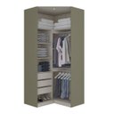 Ver imagem 3 de Módulo para Closet de Canto 2 Portas com Iluminação Interna Exclusive Henn