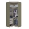 Módulo para Closet de Canto 2 Portas com Iluminação Interna Exclusive Henn - 3