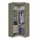 Ver imagem 2 de Módulo para Closet de Canto 2 Portas com Iluminação Interna Exclusive Henn