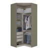 Módulo para Closet de Canto 2 Portas com Iluminação Interna Exclusive Henn - 2
