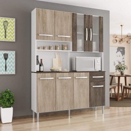 Cozinha Compacta 8 Portas 1 Gaveta Bianca Espresso Móveis - 1