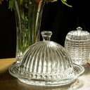 Ver imagem 2 de Queijeira 13x20x20cm Vidro Transp com Tampa