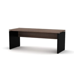Mesa Diretora Pe 40 Pandin 1,70 M Walnut e Preto