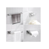 Kit Acessórios Banheiro Aço Inox 304 Luxo 4 Peças Prata - Brinovar - 2