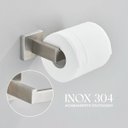 Ver imagem 3 de Kit Acessórios Banheiro Aço Inox 304 Luxo 4 Peças Prata - Brinovar