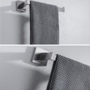 Ver imagem 5 de Kit Acessórios Banheiro Aço Inox 304 Luxo 4 Peças Prata - Brinovar