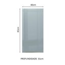 Ver imagem 3 de Armário Aéreo Madesa Lux 40 x 83 cm 1 Porta Rustic/Cinza