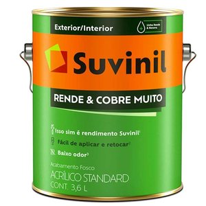 Tinta Rende Muito Fosca 3,6 Litros Elefante - Suvinil