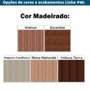 Ver imagem 4 de Tampo Redondo 80 Cm (largura) Pe40 Pandin Mdp 4,00 Cm (altura) Cor Noce Naturalle