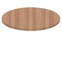 Ver imagem 1 de Tampo Redondo 80 Cm (largura) Pe40 Pandin Mdp 4,00 Cm (altura) Cor Noce Naturalle