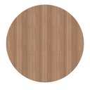 Ver imagem 2 de Tampo Redondo 80 Cm (largura) Pe40 Pandin Mdp 4,00 Cm (altura) Cor Noce Naturalle