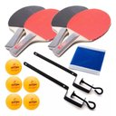Ver imagem 1 de Kit Completo Ping Pong Tênis de Mesa Bolinha Raquete e Rede